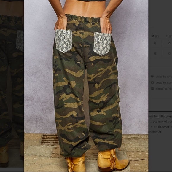 POL Camouflage Patchwork Pants - Picture 7 of 12